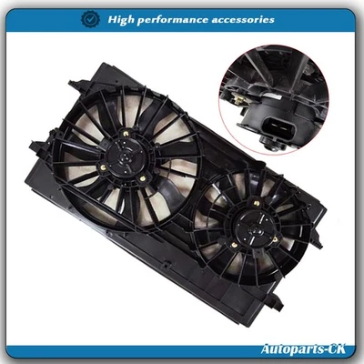 15788745 Compatível com 04-12 Chevrolet Malibu 05-10 Pontiac Ventilador de Refrigeração Radiador Duplo - Imagem 1 de 4