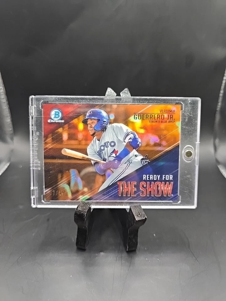 Refrator 2019 Bowman Chrome Vladimir Guerrero Jr. RC #’d /25 laranja - Imagem 1 de 3