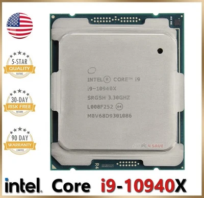 Intel Core I9-10940X CPU SRGSH 3.30GHz 19.25MB 14-Core LGA2066 Desktop Processor - Image 1 of 2