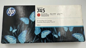 Original HP 745 Chromatic Red Kartusche F9K06A 300ml DesignJet MFR Datum Sep 2024 - Bild 1 von 7
