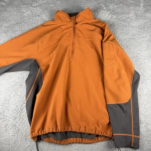 North Face 1/4 Zip Jacket Men’s Size XXL Lightweight Pullover Hiking Orange - Picture 1 of 16