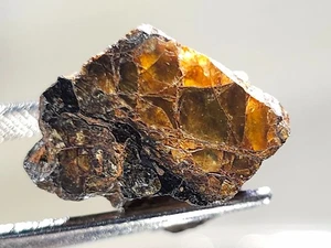 NWA 16099, Pallasit PMG, 2,59g, Meteorit poliertes Gesicht, kräftige Olivinkristalle - Bild 1 von 10
