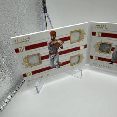 Ozzie Smith Joe Cronin Cal Ripken 2021 National Treasures Booklet Legends /25 - Image 1 of 4