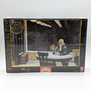 Educa 500 Piece Jigsaw Puzzle "Automat" Painting by Edward Hopper #12938 RARE - Picture 1 of 7