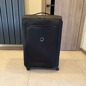 DELSEY PARIS Montmartre Air 2.0 XL 82cm Large Black Soft Suitcase 4wheel Spinner - Picture 1 of 8