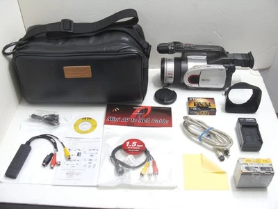 Canon DM-GL1 GL1A 3CCD Mini DV Professional Camcorder + Video Transfer Kit - Image 1 of 4