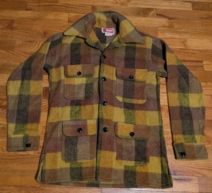 Vintage Regent Shacket Style Flannel - SMALL - Canada Wool Blend Thick Shirt - Picture 1 of 20
