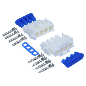 Uni-Mat-N-Lok Set 4 polig mit Dichtung Stecker wasserdicht Satz universal UP-Lok