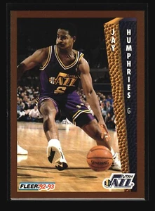 1992-93 Fleer #435 Jay Humphries (NM)(BSK) - Picture 1 of 2