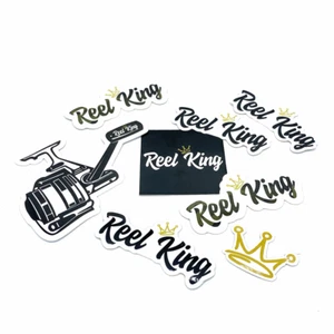 Juego de pegatinas personalizadas de carrete King - Imagen 1 de 1
