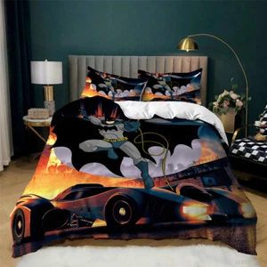 Batman Single Double Queen King Super King Bed Quilt Duvet Doona Cover Set - Picture 1 of 1