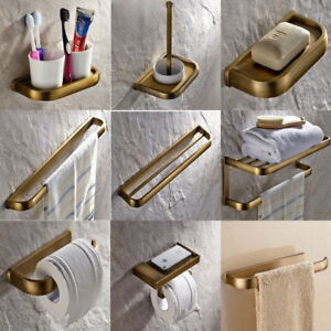 Antique Brass Bathroom Accessories Set Bath Hardware Towel Bar sset018