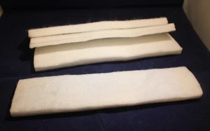 Felt - White - 1/2" Thick - 2 1/4" x 9 1/2" - Pack of 6 (E2) - Picture 1 of 2