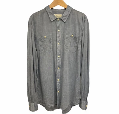 JACS Just A Cheap Shirt XL grey on grey pinstipe - Image 1 of 4