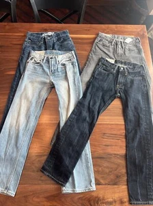 Boys Sz 10 Jeans Lot  Fall Winter Clothes Lot Abercrombie Denizen Levi’s - Picture 1 of 6