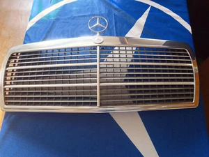 Mercedes Benz w201 190E 190D chrom front bonnet grill radiator grill - Picture 1 of 18