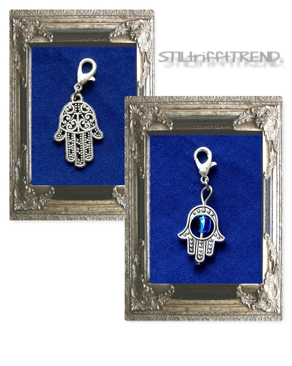 LNQOBU Hand Der Fatima Anhänger Aus 925er Sterlingsilber – Charm Für Armbänder & Halsketten, Kompatibel Mit Pandora & Anderen
