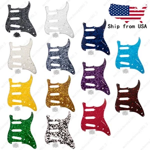 SSS 11-Hole ST Style Guitar Pickguard Pick Guard Scratch Plate Multicolors - Picture 1 of 16