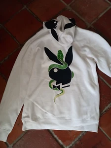 This hoodie is marked Playboy the Great Frog in small White with black design - Picture 1 of 5
