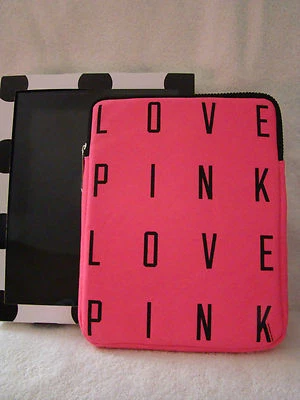 VICTORIA-S PINK,TABLET/ I PAD / KINDLE, SLEEVE CASE NWT,PINK CLASSIC MOOSE LOGO - Image 1 of 3