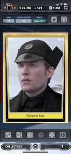 Topps Star Wars Digital Card Trader Tier 9 - Gold General Hux S5 Base - 100 cc - Bild 1 von 1