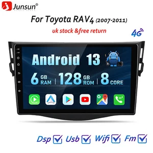 6+128GB Carplay Stereo Radio Android 13 GPS Head Unit For Toyota RAV4 2006-2012 - Picture 1 of 17