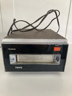 Reproductor estéreo de 8 pistas Toyo modelo CH-322A sin probar para piezas o reparación Foto 1 de 4