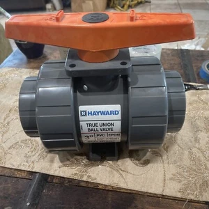 Hayward True Union Ball Valve 3” PVC Viton NSF/ANSI61 - Picture 1 of 7