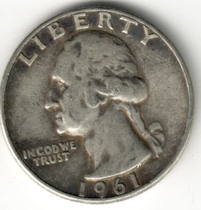 USA - 1961D - Washington ¼ $ - Silver Eagle - #15907RG - Picture 1 of 2