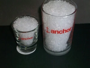 Anchor Hocking Red Kitchen Measuring Shot Glass Set Large Small Tbs Ml Oz Tsp - Picture 1 of 10
