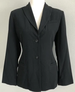 **8P* BERNARD HOLTZMAN harve bernard ltd Black Long Jacket Tunic Dress Top - Picture 1 of 9