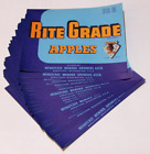 Original 25 RITE GRADE half box apple crate labels Wenoka Wenatchee WA wholesale