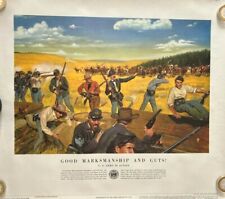 Original Department of the Army Poster No. 21-45, "Good Marksmanship and Guts!"