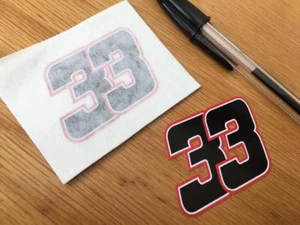 Marco Melandri Rennnummer 33 - 2018 (sehr kleines Paar) - Bild 1 von 1