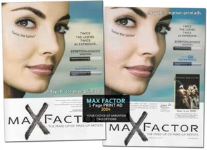 MAX FACTOR Belleza 1 PÁGINA IMPRESIÓN ANUNCIO 2004 EUGENIA SILVA hermosa mujer - Imagen 1 de 3