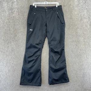 Under Armour Storm Pants Mens M Black Logo Lined Pocket Snowboarding Convert - Picture 1 of 7