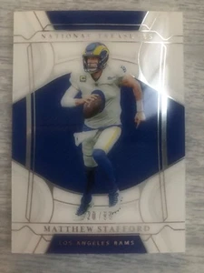 2021 Panini National Treasures 20/99 Matthew Stafford #33 FREE SHIPPING - Picture 1 of 7