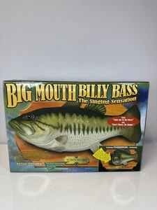 BIG MOUTH BILLY BASS BEWEGUNGSAKTIVIERTER SINGENDER FISCH MIT BOX GEMMY 1998 (LESEN) - Bild 1 von 10