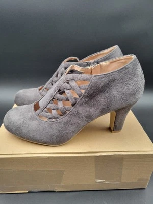 Женские Journee коллекции Piper широкое платье BootieGrey размер 10 Вт  - Изображение 1 из 4