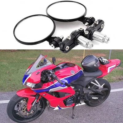 Espejos retrovisores plegables con extremo de barra de 7/8" para motocicleta Honda CBR600RR CBR1000RR Foto 1 de 4