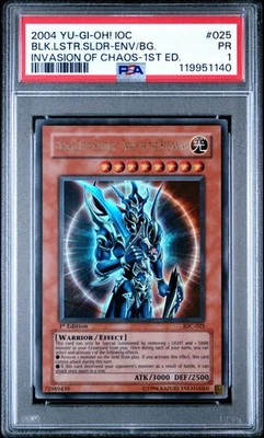 PSA 1 1ST EDITION Black Luster Soldier Envoy of the Beginning IOC-025 YUGIOH - Image 1 of 2