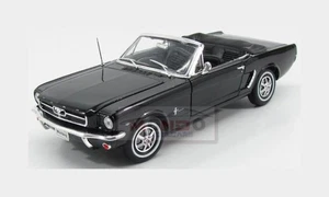 1:18 WELLY Ford Usa Mustang Cabriolet 1964 Black WE12519CBK Model - Picture 1 of 2
