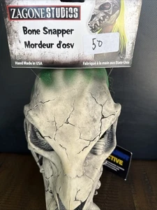 Zagone Studios Bone Snapper Skull Adult Halloween Mask L1. Made In USA - Picture 1 of 8