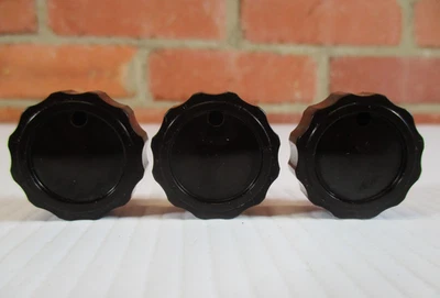 EF Johnson Viking Bakelite Knob 1" Wide Ham Radio Lot 3 - Image 1 of 4