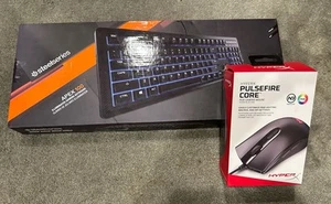 Steel Series Keyboard & HyperX Pulsefire Core Mouse - Picture 1 of 3
