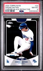 ๐ 2024 Topps SHOHEI OHTANI 50/50 SHOHEI OHTANI SB #11 BLACK Parallel 6/10๐ PSA - Picture 1 of 3