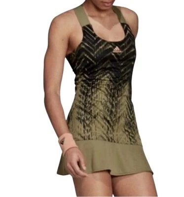 Adidas Woman’s Tennis Athletic Dress Olive Green/Black Size Medium - Image 1 of 4