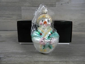 Christopher Radko 4 pulgadas Jolly Wrap Jr vidrio adorno de Navidad 1998 - Imagen 1 de 7