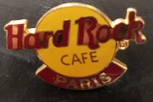 Hard Rock Cafe pin Paris Small Yellow Classic Logo Pin - Bild 1 von 1