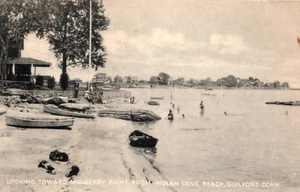 CT Guilford Connecticut Mulberry Point Indian Cover Long Island Sound Postcard - Picture 1 of 3